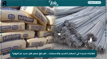 مفاجأة جديدة في أسعار الحديد والأسمنت.. كم بلغ سعر طن حديد عز اليوم؟